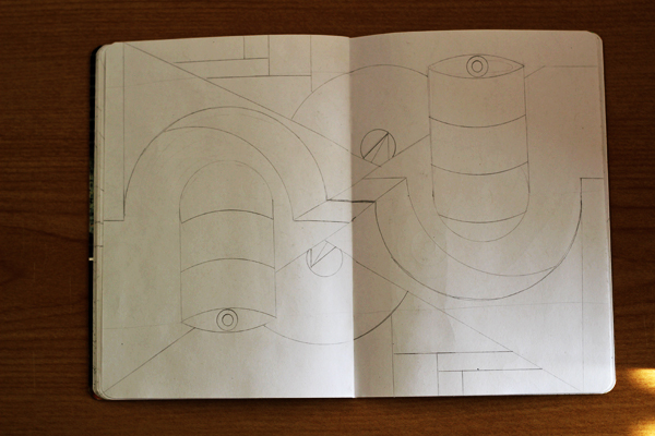 CzrArt: Time Traveler Sketchbook Project: Sketch Phase: Page 11