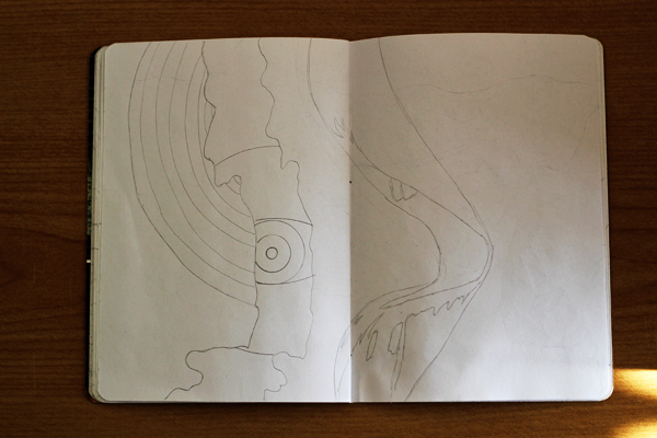CzrArt: Time Traveler Sketchbook Project: Sketch Phase: Page 12