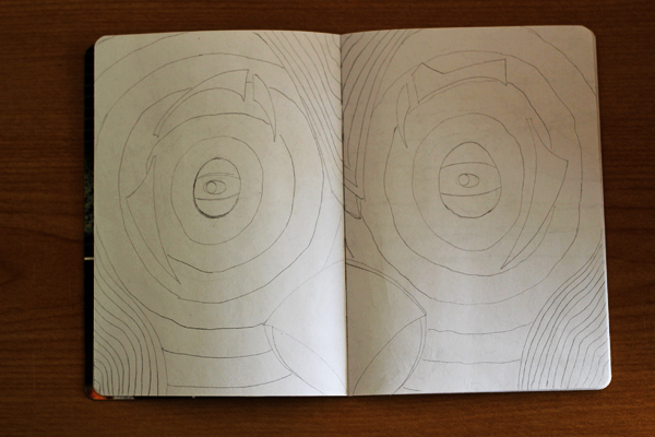 CzrArt: Time Traveler Sketchbook Project: Sketch Phase: Page 3