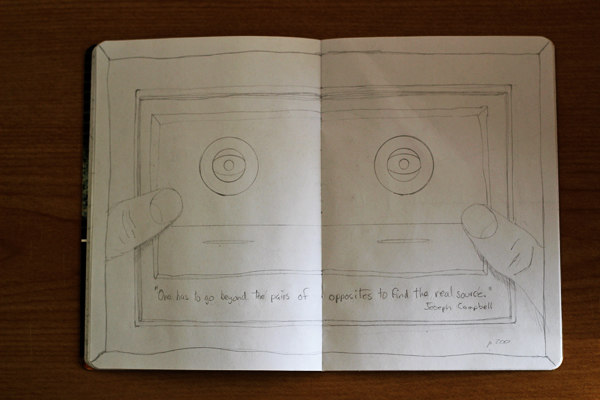 CzrArt: Time Traveler Sketchbook Project: Sketch Phase: Page 8