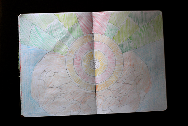 CzrArt: Time Traveler Sketchbook Project: Color Phase: Page 9