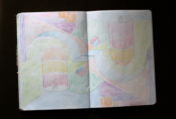 CzrArt: Time Traveler Sketchbook Project: Color Phase: Page 11