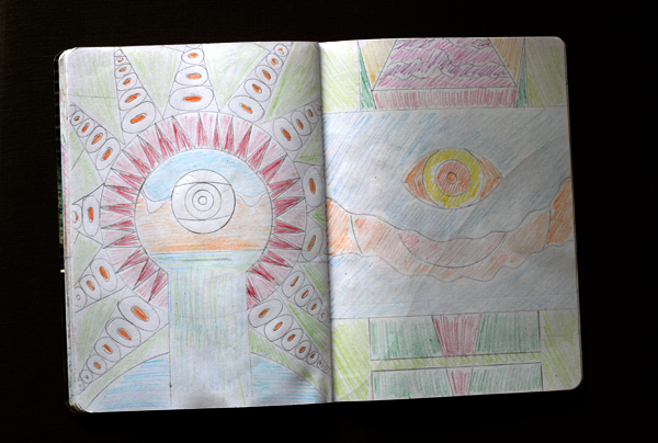 CzrArt: Time Traveler Sketchbook Project: Color Phase: Page 13