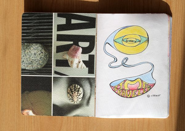 CzrArt: Time Traveler Sketchbook Project: Final: Page 1