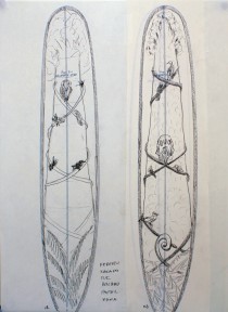 CzrArt: Roger Hall Vintage Reissue Longboard Artwork 2