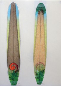 CzrArt: Roger Hall Vintage Reissue Longboard Artwork 4