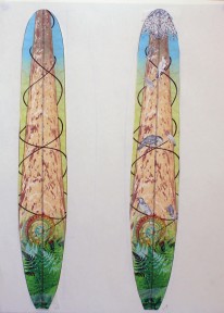 CzrArt: Roger Hall Vintage Reissue Longboard Artwork 6